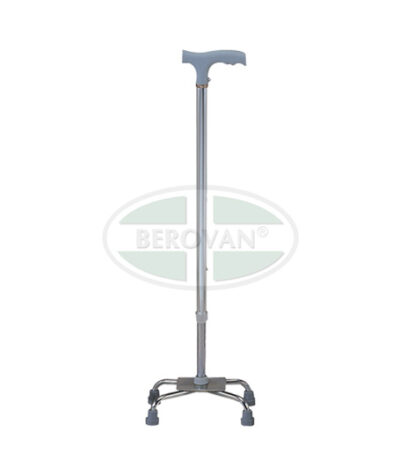 MS Cane-Quad Stdbase Chrome FS924
