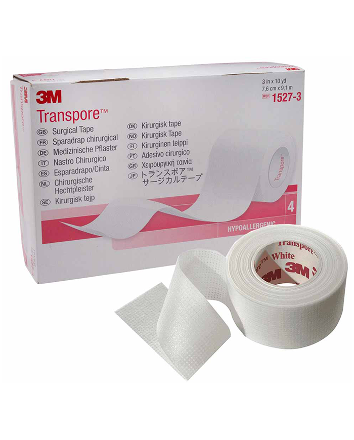 3M Transpore Skin Medical Tape 2 in. x 10 Yd, Transparent First Aid Tape, Surgical Micropore Tape, Adhesive Surgical Tape for Wounds, Non Sterile  Skin Tape
